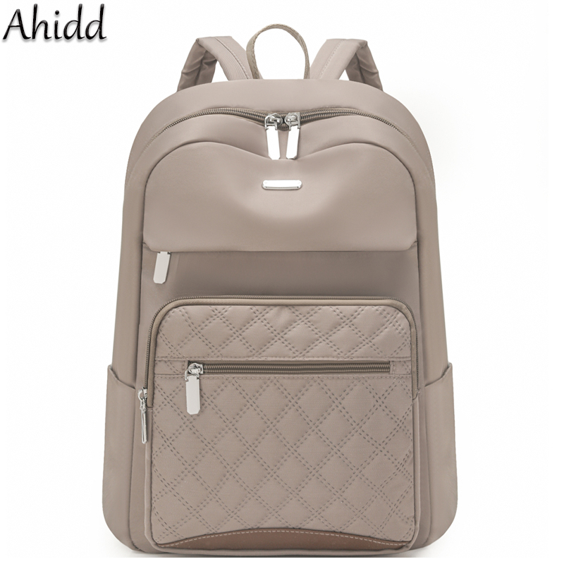 Fashion Backpack Women - Fashion Plaid Commuter Daypack Women Waterproof