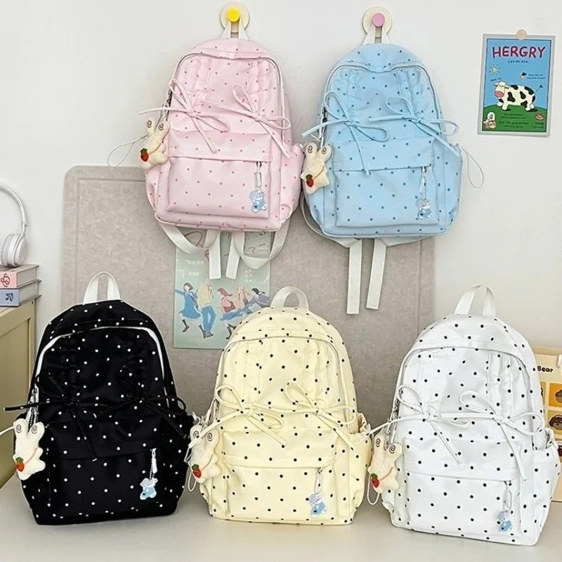 Fashion Backpack Women - New Y2k Cute Polka Dot Backpack