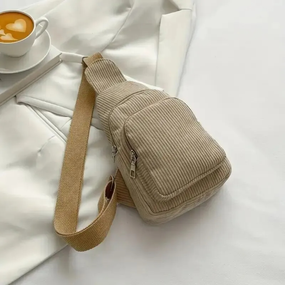 Vintage Corduroy Crossbody Bag - Mini Backpack Purse ulasan dan harga